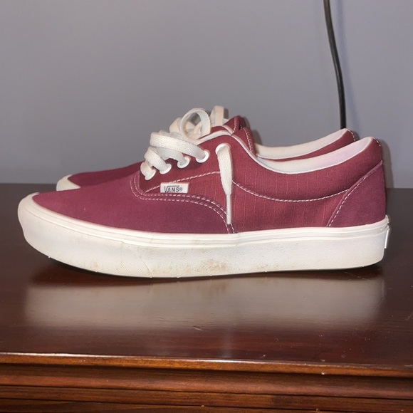 Maroon Vans. Worn ONE single time. - Picture 2 of 6